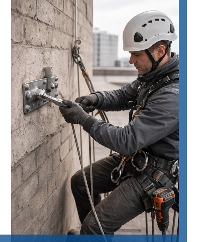 Установка анкерных точек в Химках от 3628 р. | ВЫСОТНИК-Хмк